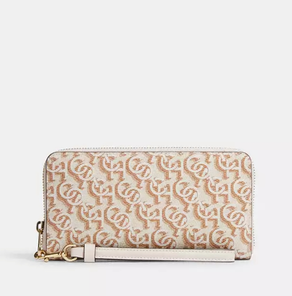 NWT COACH ZIP AROUND WALLET WRISTLET